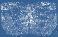 an image of a blue background with white splatters