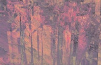 an abstract painting of a mountain