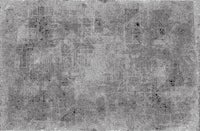 a black and white photo of a tiled floor